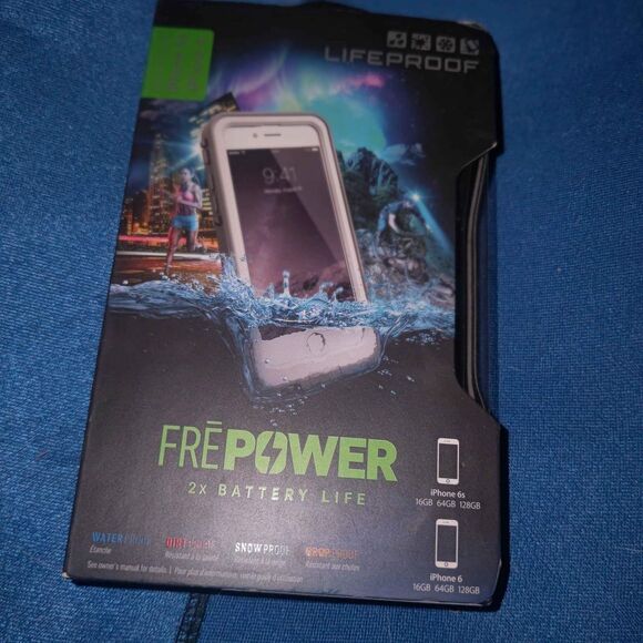 LIFEPROOF Fre Power Battery Case For Iphone 6/6S - New - Waterproof Rugged.